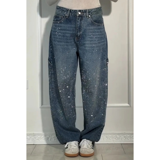 Amoria™ | Jeans ornés de bijoux fantaisie