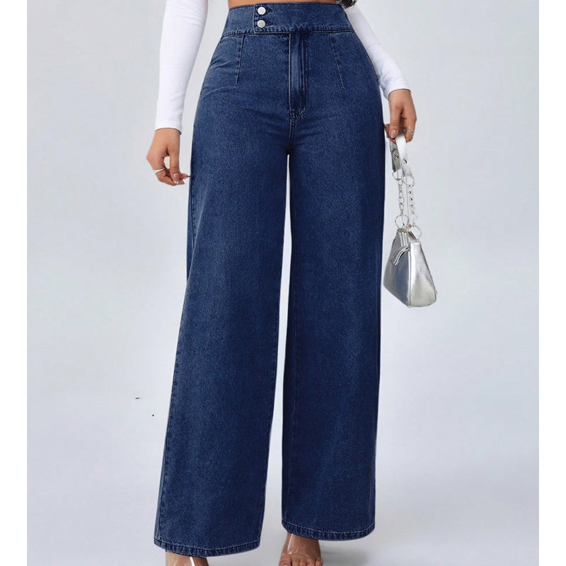 Zayna™ | Jean taille haute évasé