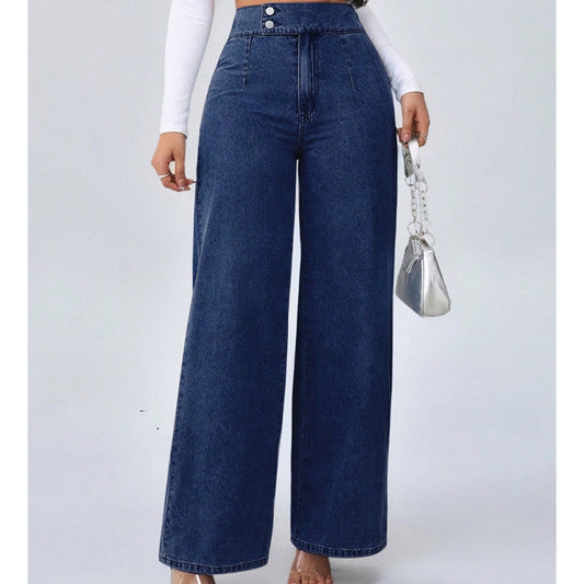 Zayna™ | Jean taille haute évasé