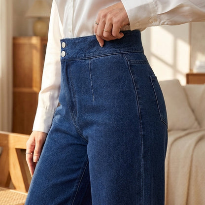 Zayna™ | Jean taille haute évasé