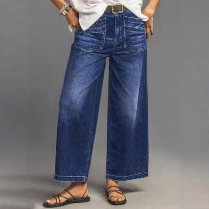 Loubna™ | Jeans taille haute évasé