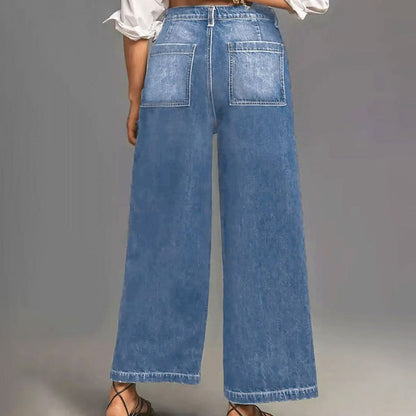 Loubna™ | Jeans taille haute évasé