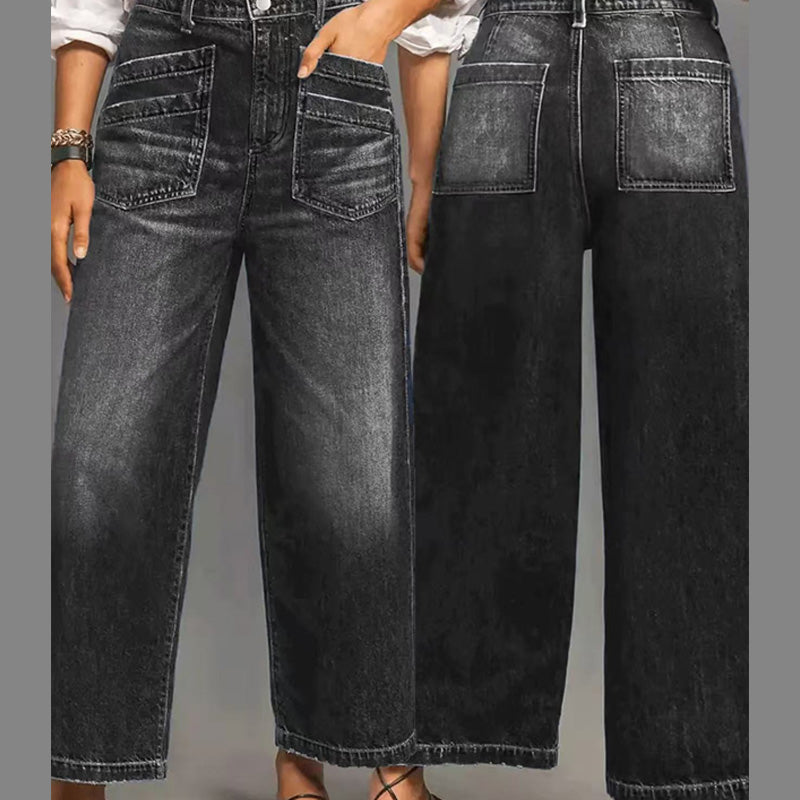 Loubna™ | Jeans taille haute évasé