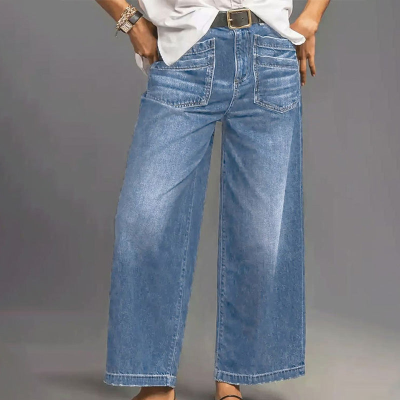 Loubna™ | Jeans taille haute évasé