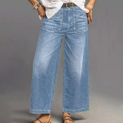 Loubna™ | Jeans taille haute évasé
