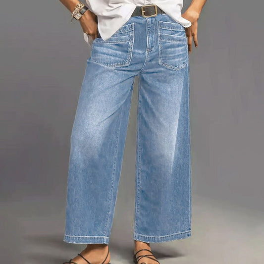Loubna™ | Jeans taille haute évasé