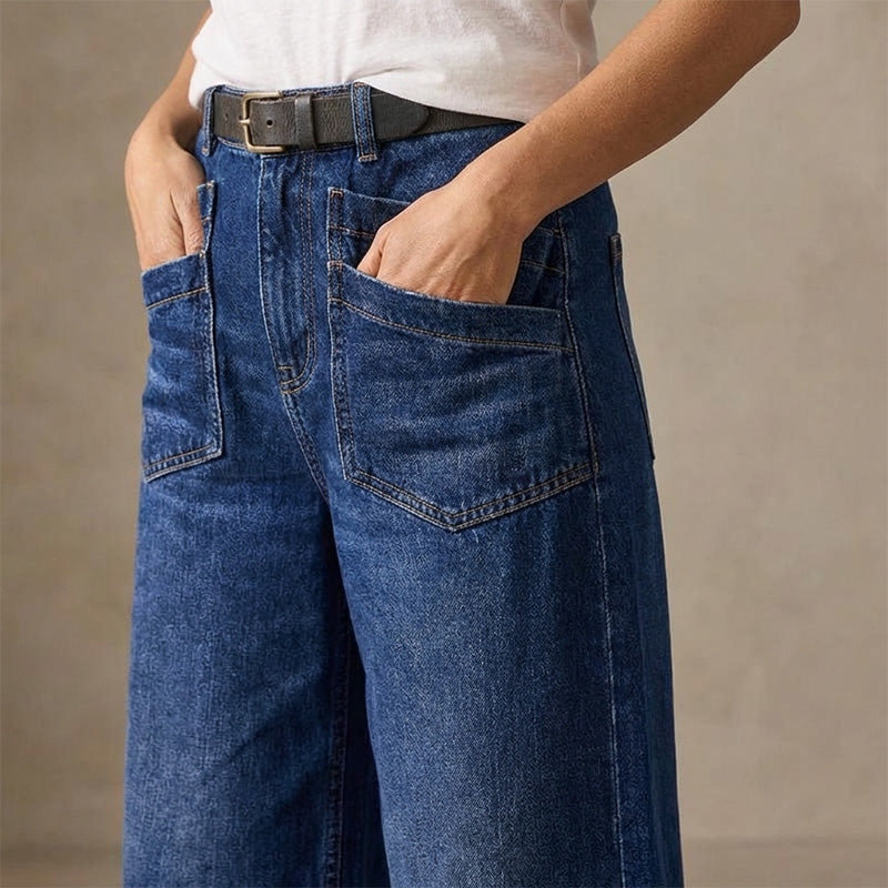 Loubna™ | Jeans taille haute évasé