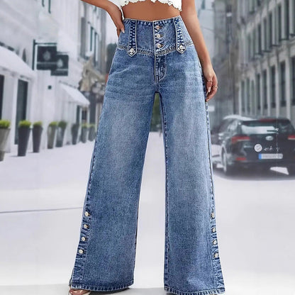 Jovelle™ | Jean taille haute évasé