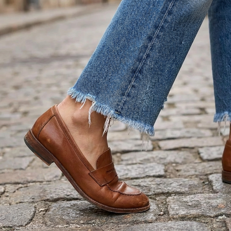 Amirah™ | Jeans droits courts rétro