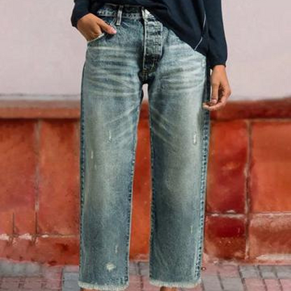 Amirah™ | Jeans droits courts rétro
