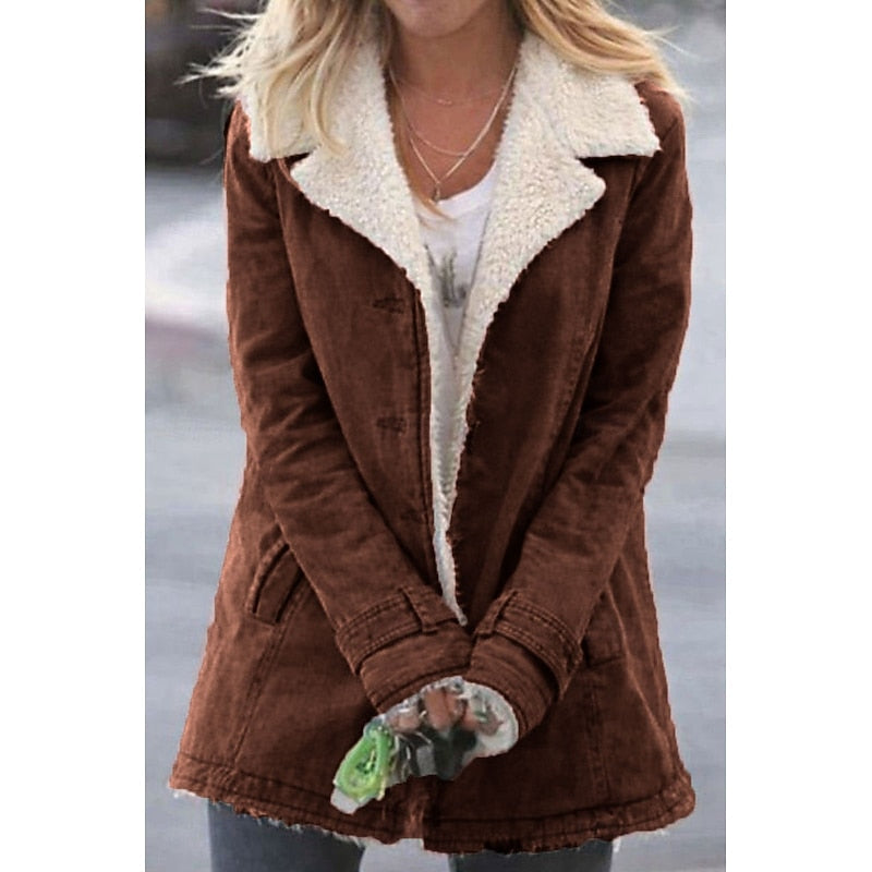 Brynn | Manteau douillet doublé en sherpa