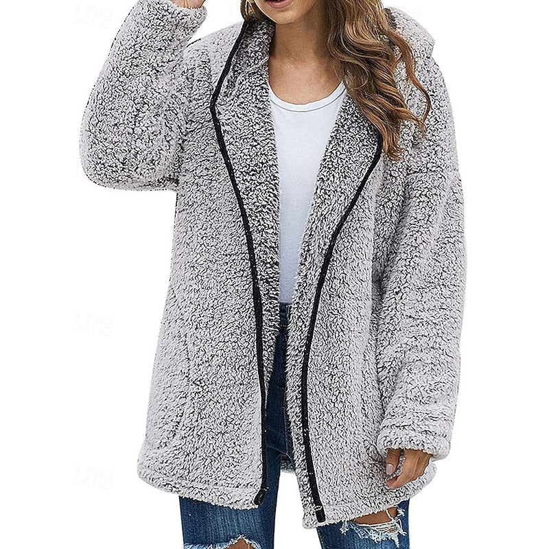 Adaline | Manteau douillet à capuche