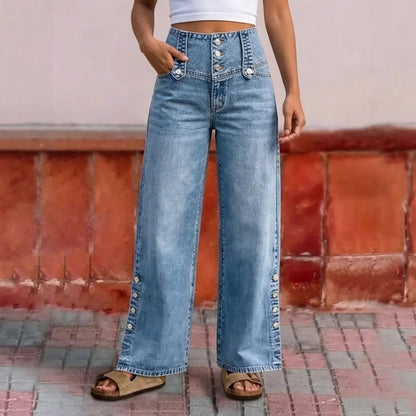 Jovelle™ | Jean taille haute évasé