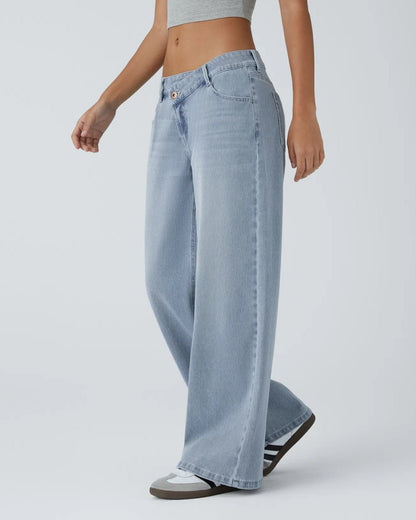 Naïla™ | Jeans urbains bleu azur