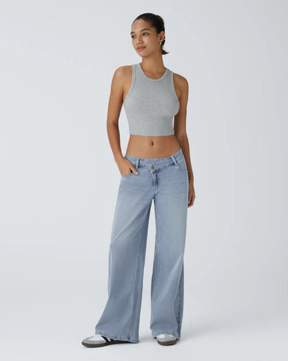 Naïla™ | Jeans urbains bleu azur