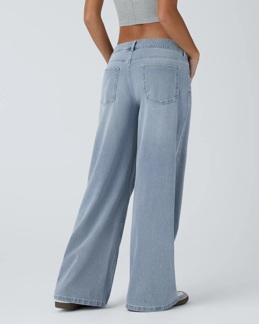 Naïla™ | Jeans urbains bleu azur