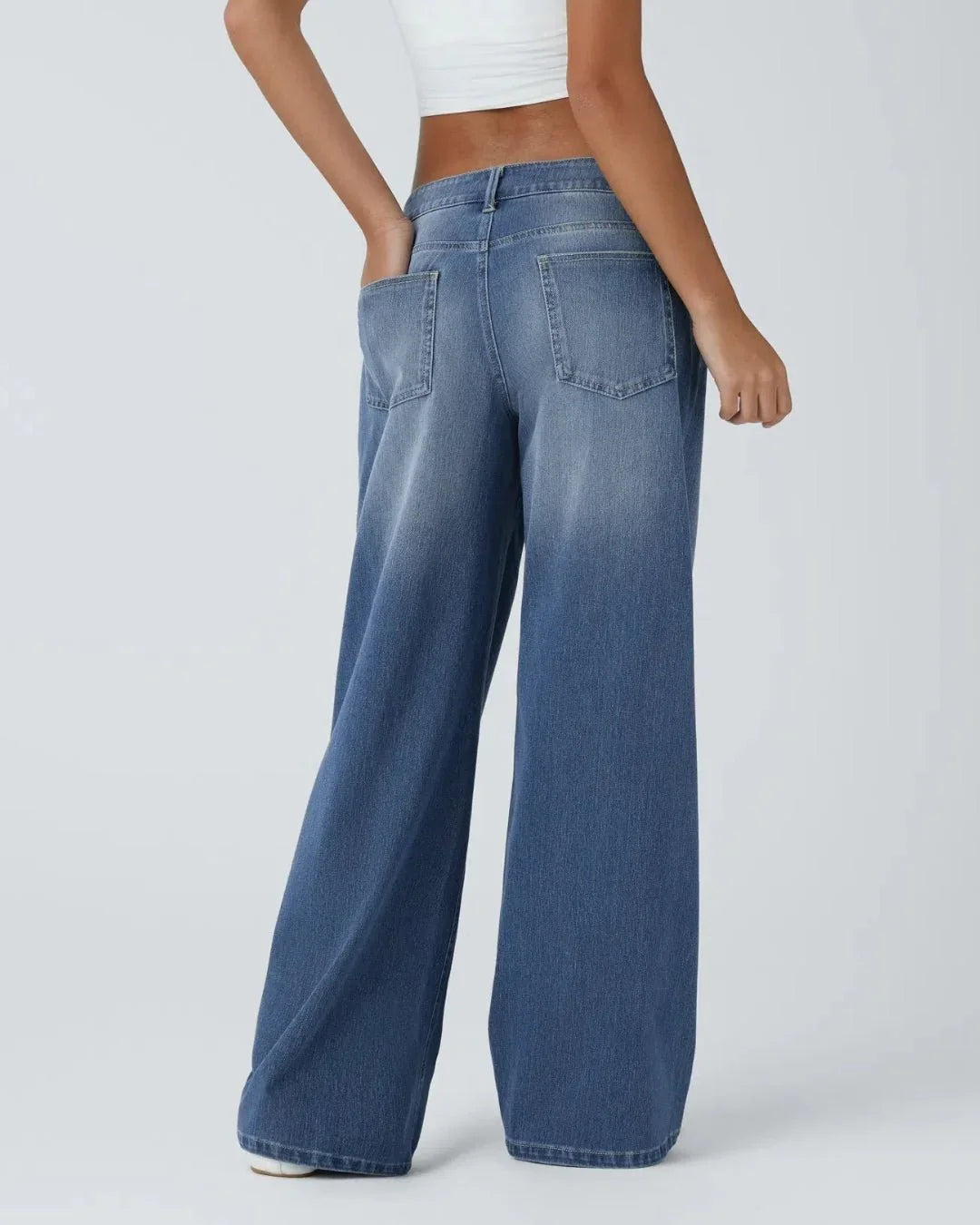 Naïla™ | Jeans urbains bleu azur