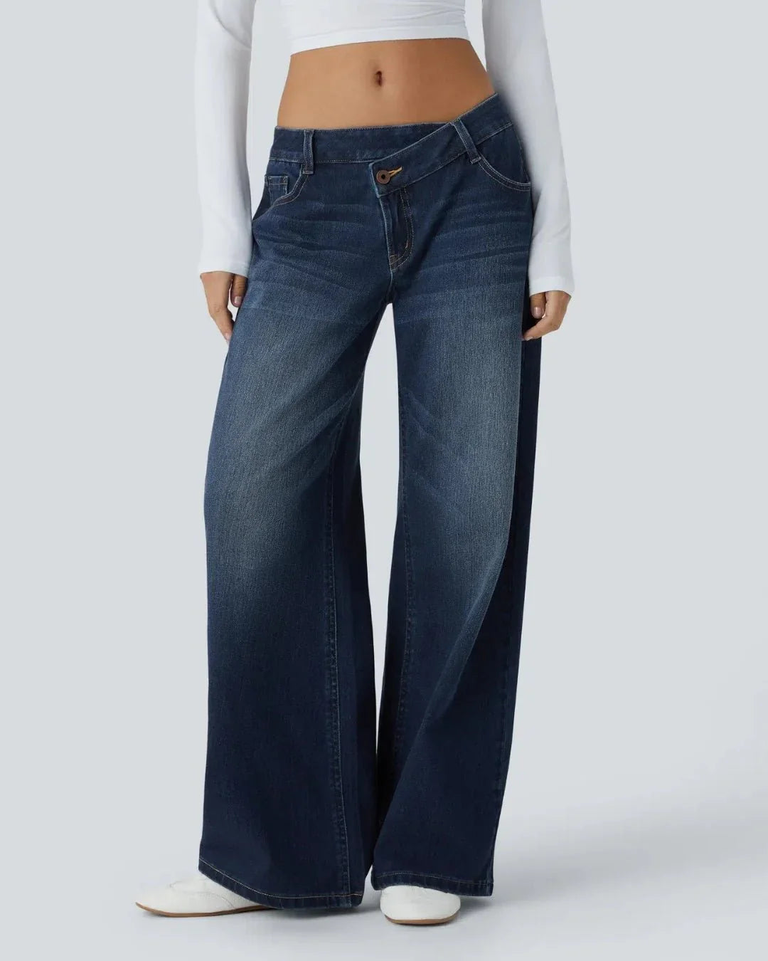 Naïla™ | Jeans urbains bleu azur