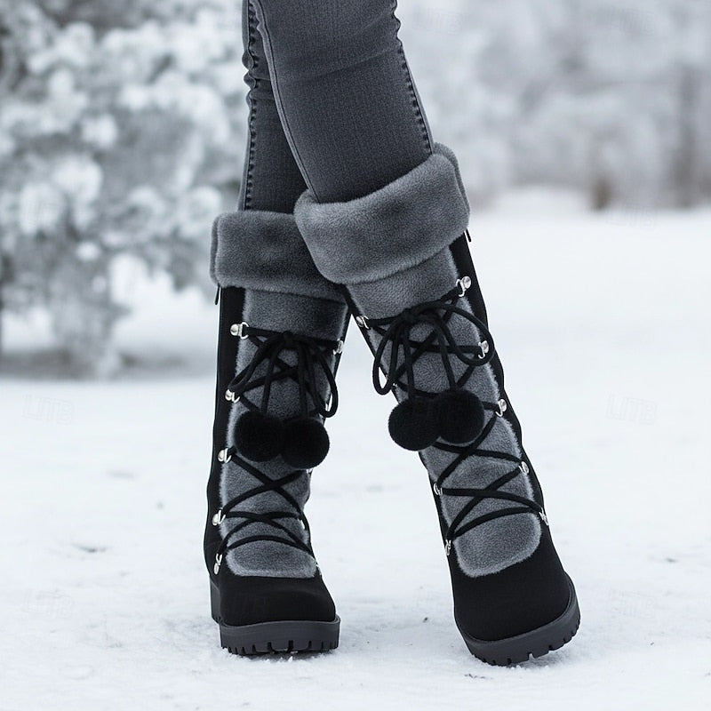 Danica | Bottes d’hiver confortables à lacets