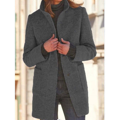 Josephine | Manteau long à col montant