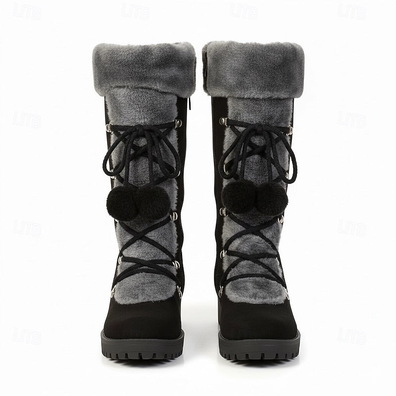 Danica | Bottes d’hiver confortables à lacets