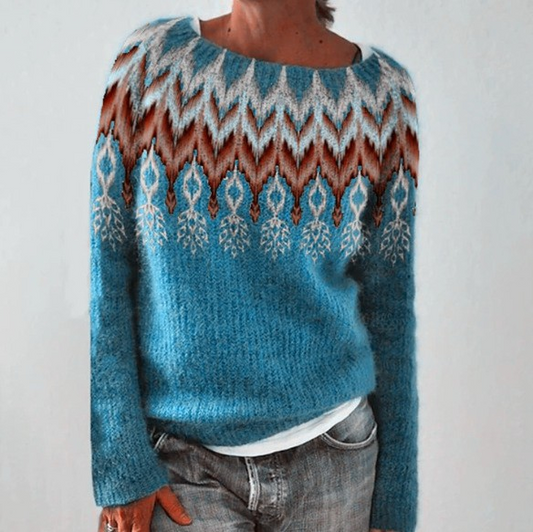 Silvia™ - Pull au style rétro chic