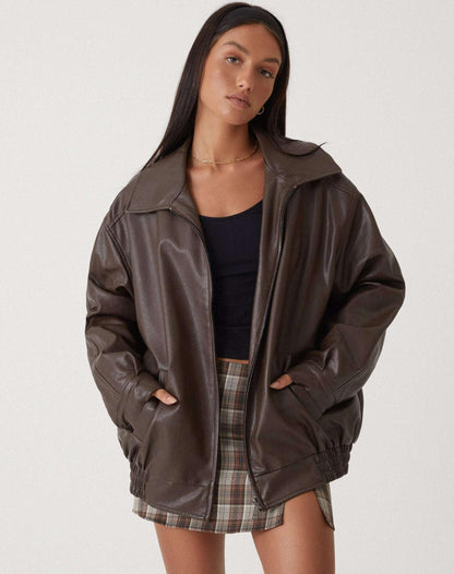 IBTISSAM™ | Veste Cuir