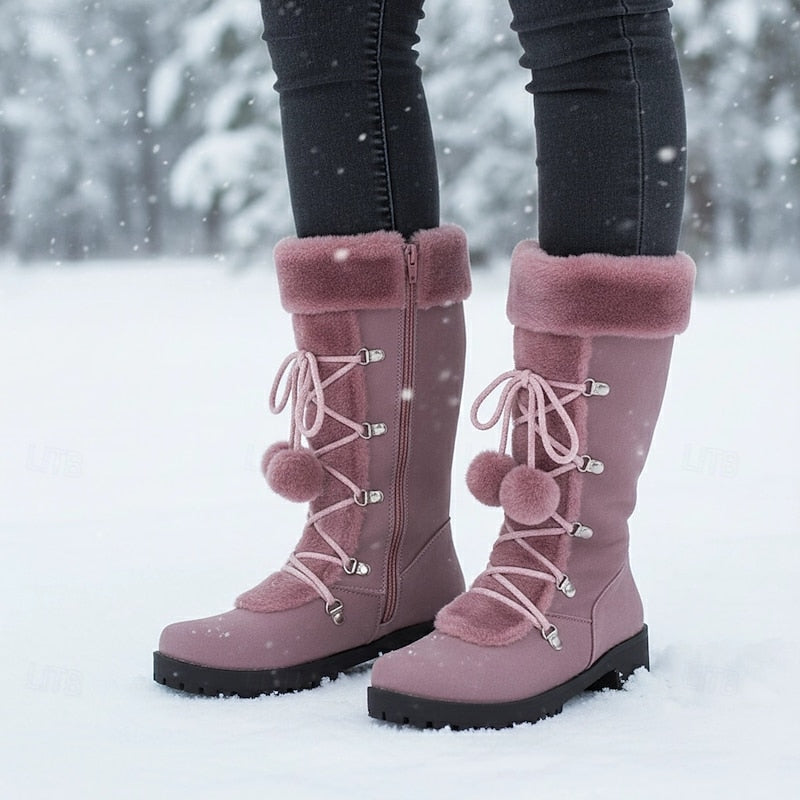 Danica | Bottes d’hiver confortables à lacets