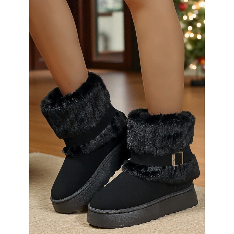 Cecily | Bottes de neige douillettes à bordure en fourrure